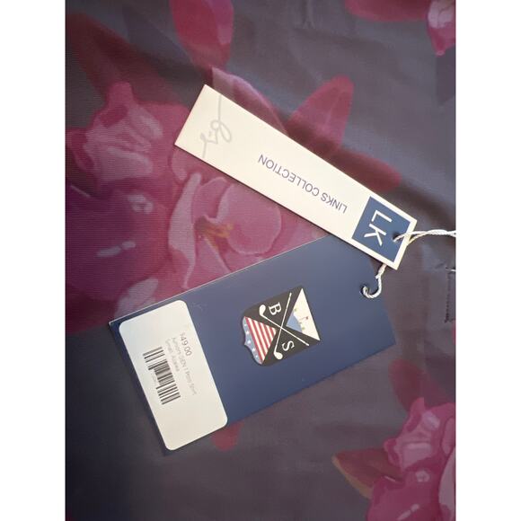 Boston Scott Youth Polo Azalea Size Small Floral Golf Modern Fit - Picture 2 of 6